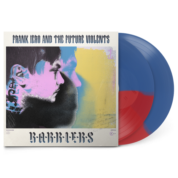FRANK IERO - BARRIERS 2LP (HALF BLUE/HALF RED)