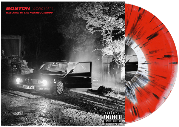 Boston Manor 'Welcome To The Neighbourhood' LP (PN Store Exclusive - White / Red A-Side - Black B-Side Splatter)