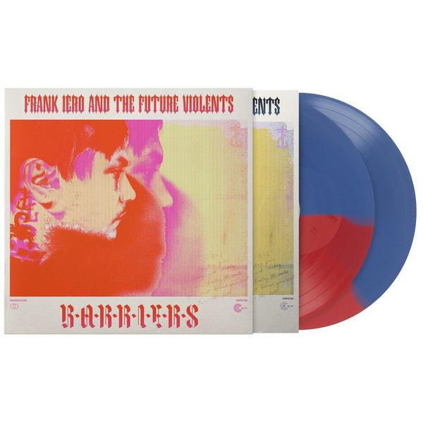 Frank Iero - Barriers 2LP (Half Blue/Half Red) With Limited Edition New Packaging