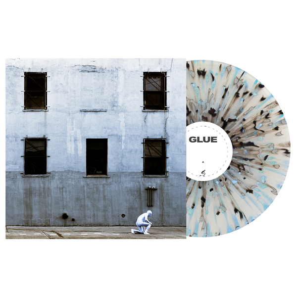 Boston Manor 'GLUE' Clear w/ Black, Silver and Baby Blue Splatter