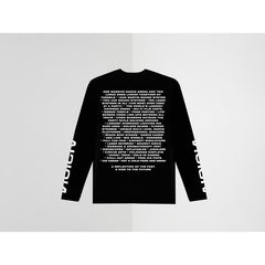 SINCE 1989 - VISION BLACK LONG SLEEVE TEE XL